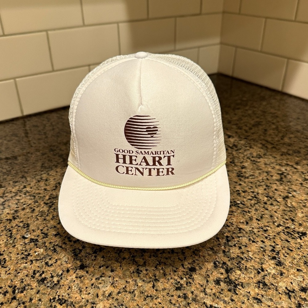 Vtg Good Samaritan Heart Center Lexington Ky Cobra Caps Trucker Hat Cream